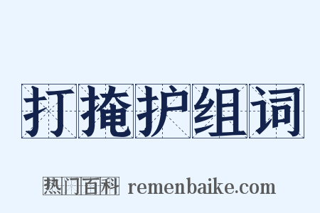 打掩护组词是什么意思的图片